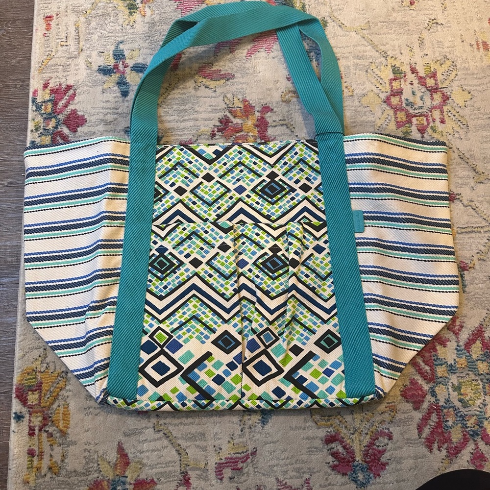 Vera Bradley Canvas Beach Tote